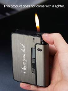 1 szt. Spersonalizowany grawer laserowy na papierosy, papierośnica prezent dla palacza, spersonalizowane pudełko na papierosy, metalowe etui na papierosy, prezent dla niego, prezent na dzień ojca, trwały, kolorowy, uroczy, uroczy, zabawny, kawaii, Y2K, stylowy, unisex, codzienny, niestandardowy, spersonalizowany, wyjątkowy, spersonalizowany, idealny prezent dla niego, idealny prezent dla niej, dla chłopaka, dziewczyny, rodziny, przyjaciół, akcesoriów odzieżowych, szykowna jesień, praktyczny szyk