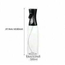 1 pieza Botella rellenable con rociador y vertedor de aceite, rociador de alta presión, botella rociadora de aceite con boquilla ajustable, rociador de tamaño portátil para el cabello, maquillaje, plantas, aceite de cocina, ensalada, hornear, barbacoa