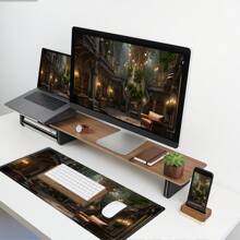 BHJLAXR Fantasy Playmat , Desk Mat, Bookish Mouse Pad, Adventure Dreams Mousepad, Large Keyboard Pad, Laptop Mat, Dark Academia Mat