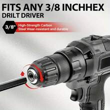 2PCS Garden Auger Drill Bit Set For Electric Drill - Spiral Planter Tool For Planting Vegetables, Flowers & Bulbs - Heavy Duty Soil Digger With Storage Box - Ideal For Garden Planting & Transplanting - Black - View 5