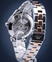 Orient Relógio Mecânico Feminino Orient com Mostrador Branco e Pulseira de Aço Inoxidável, Estilo Elegante de Negócios, Adequado para Uso Diário, Encontros, Presentes e Várias Festas RA-AG0020S10B