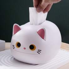 1 Stück kreative Papierbox, verwendbar für Autos, Schlafzimmer, Büroschreibtische, Wohnzimmer Couchtisch Dekorationen, Esszimmer Dekorationen, Vinyl-Papier-Dekorationen, Katzentaschentuchboxen, süße und einfache multifunktionale Aufbewahrungsdekorationen, Wohnzimmer Beistelltische, Zuhause Papierboxen, Zahnarztpraxis Röhren