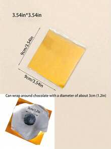 100pcs Gold Foil Candy Wrappers, Chocolate Wrappers Paper,Large Chocolate Bar Wrapping,Aluminum Foil Chocolate Bar Wrappers With Thick Paper Backing,For Parties, Weddings, Birthdays, Homemade Candy, Chocolate Wrappers,DIY, Wrapping, Packing Gifts,Christmas Accessories,Gold Air Fryer Kitchen Air Fryer Suitable,Scrapbook ,Resin,Furniture Decoration(Non-Edible) - Multicolor - View 10