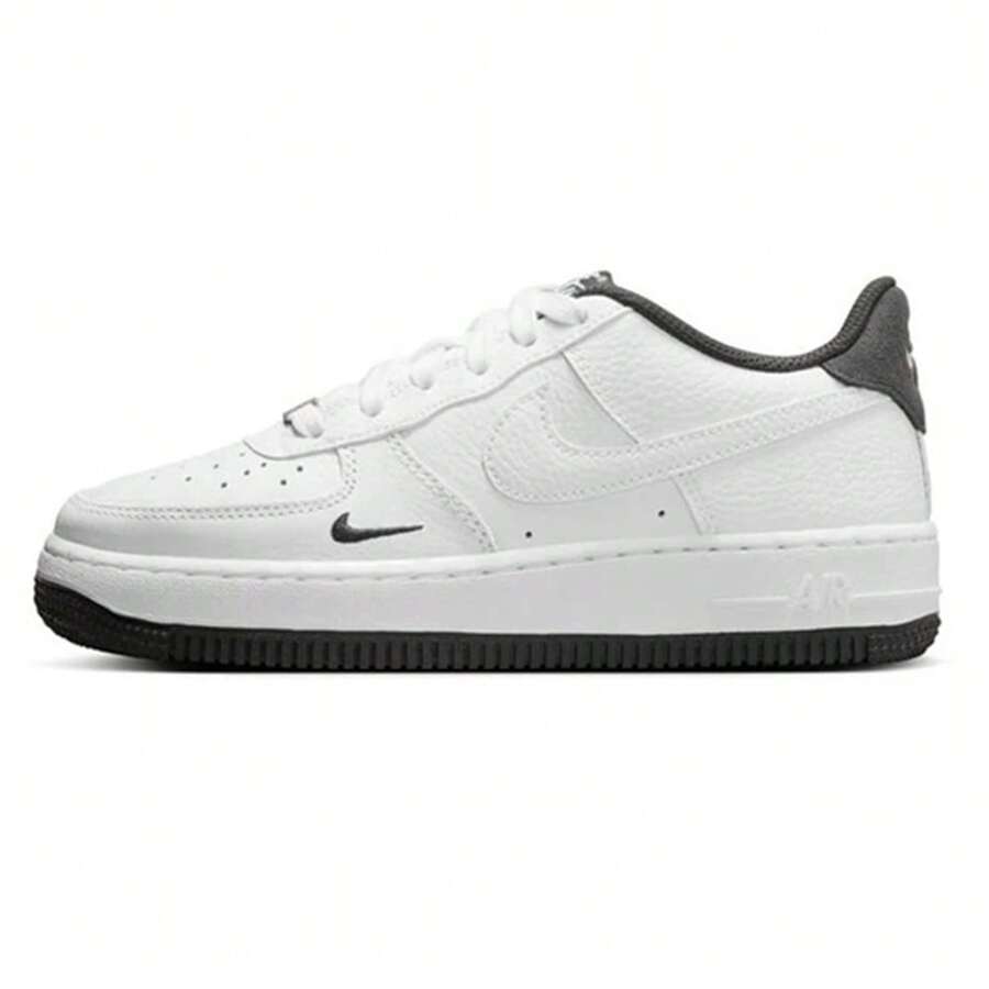 Big Kid's Nike Air Force 1 LV8 1 White/White-Anthracite (HJ4560 100) - 白色 - 查看 1