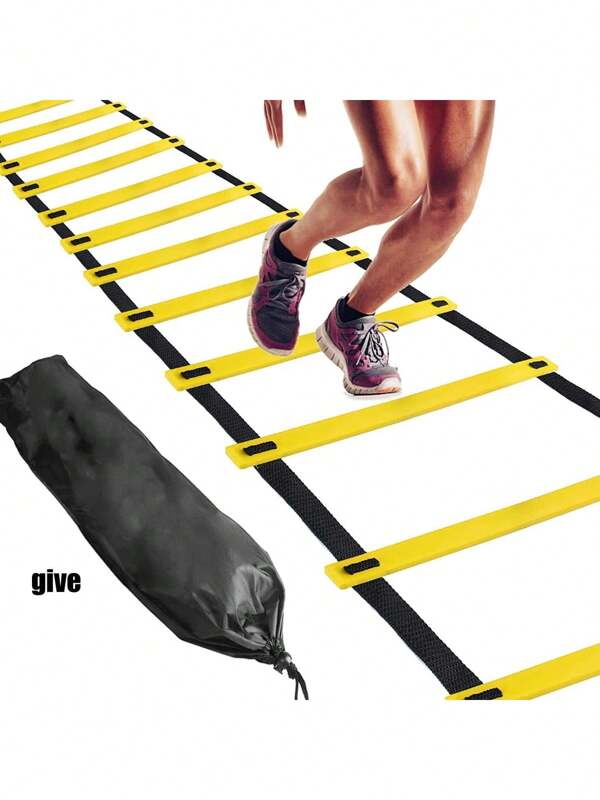 12 Degraus Escada de Agilidade, Escada de Velocidade, Escada de Treinamento para Futebol, Velocidade, Futebol, Treinamento de Fitness para os Pés, com Bolsa de Transporte, Equipamento de Treinamento de Agilidade