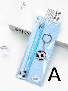 1pc Basketball Acrylic Ruler Measuring Tool, 15cm Straight Ruler For Student, School, Office Supplies School Supplies, Back To School