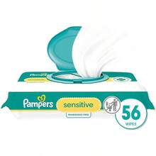 Toallitas Húmedas Pampers Sensitive, Paquete de Viaje, 56 unidades - 56 unidades (paquete de 1) - Ver 4