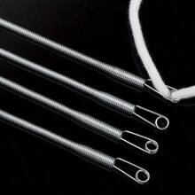 4 pezzi Filo elastico Infilatore - Strumento flessibile grigio, per infilare cordini e fasce elastiche in spazi stretti, accessori per cucire a casa per pantaloni, cappelli, felpe