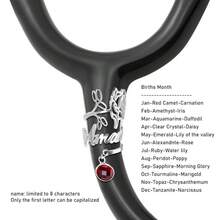 Custom Stethoscope Name Tag, Personalized Handmade Stethoscope Charm With ID Label, Suitable For Nurses, Doctors, Medical Professionals. Stethoscope Accessory, Sunflower Pattern, Fashionable And Minimalist, Suitable For Autumn Wear, Unisex, Casual And Cute. Customizable, Personalized, Unique, Ideal Birthday Or Graduation Gift For Men. - Multicolor - View 7