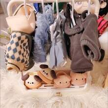 17 厘米拉绳毛绒娃娃收纳衣架，娃娃衣服晾衣架，毛绒娃娃衣架 15/20 厘米娃娃衣服展示架（包括 5 个衣架 + 1 个大架子） - 彩色 - 查看 6