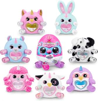  ​ZURU RainBecorns 神奇独角兽盲盒 - 单蛋神秘玩具 | 可领养宠物玩偶，15+ 款可爱惊喜配饰 + 可穿戴饰物（女孩的收藏礼物）​​
