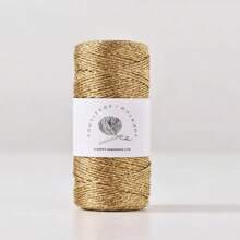 Shiny Metallic Yarn Cord 1mm - 450m Roll For Crochet & Macrame | Silver, Pink, Gold Thread Craft Supplies | DIY Christmas Decorations, Bags, Home Decor & Knitting Projects