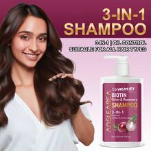 三合一生物素迷迭香洋葱洗发水，轻盈自然，质感飘逸，双倍柔顺秀发，深层滋润，焕活秀发活力，清爽夏日护发，护发必备 | 天然护发 | 保湿洗发水 - 白色 - 查看 2