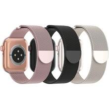 Paquete de 3 correas de malla metálica compatibles con Watch de 38mm 40mm 41mm 42mm 44mm 45mm 46mm 49mm, correa de bucle magnético de acero inoxidable para Ultra 3 2 1 Series 11/10/9/8/SE//6/5/4/3 para hombres y mujeres - Oro/Negro/Plata - Ver 8