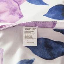 Purple Floral Duvet Cover Set Full/Queen Comforter Cover Set 90"X90"Duvet Cover With Zipper Closure And 1/2 Pillow Shams Microfiber Soft Lightweight 2/3pcs Garden Farmhouse Plant Flowers Bedding Set