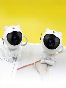 1PC Astronaut Starry Sky Projection Light Cute Shape Multiple Nebula Effects Remote Control Operation Atmosphere Creation Creative Ornament Bedroom Decoration Festival Gift Starry Sky Experience Personalized Design Multi Scene Application Romantic Atmosphere Fun Projection Lovely Appearance Immersive Experience