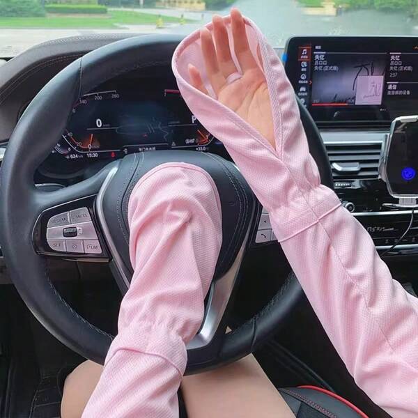 Outdoor Breathable Cooling Arm Sleeves For Driving, Cycling, Versatile Design, Summer
