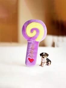 4pcs Plush Squeaky Pet Toy Set For Small Dogs & Cats -Stars, Lollipops, Candy, Eggplant Designs - Interactive Play And Sleep Companions, Pet Toys For Dogs Chew Toy For Dog Interactive Supply