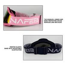 1 Gafas de motocross, gafas deportivas para exteriores, con múltiples opciones de lentes, adecuadas para montar, esquiar, hacer surf - Multicolor - Ver 8