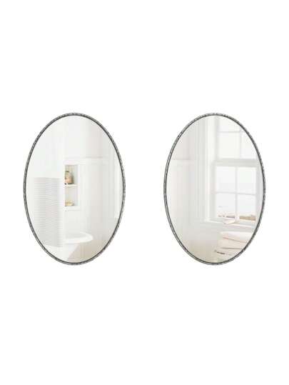 Wand Spiegel Oval Elegante Bathroom ation Bedroom Clear Glass Metal Frame view 7