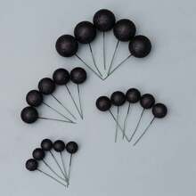 20 件闪光球生日快乐蛋糕装饰粉红金色婚礼派对礼物蛋糕装饰圣诞派对甜点装饰 - 彩色 - 查看 10