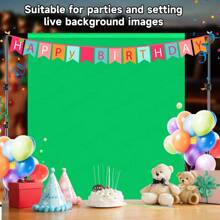 TOKQI 背景架 300cmx200cm（宽x高）摄影工作室可调节背景架支撑套件，含绿色幕布、2 个三脚架、4 个横杆、4 个夹子和便携包，适用于派对、活动装饰、婚礼、摄影 - 彩色 - 查看 3