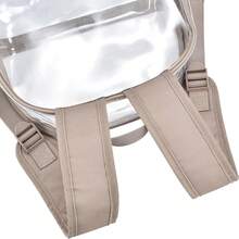 12x12x6 认证透明体育场背包 - 加固宽带，轻便耐用的小型透明包，适合学校、音乐会、工作、节日和体育赛事，防水透明背包，休闲风格，适合户外运动或旅行方便