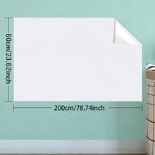 1pc Whiteboard Sticker [FREE 3 Chalk Markers], Self-Adhesive Can Be Trimmed, Suitable For Office, School, Home - Use For Writing, Drawing, Math, Doodling - White - View 6