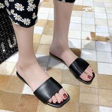 Women's Flat Sandals - 黑色 - 查看 2