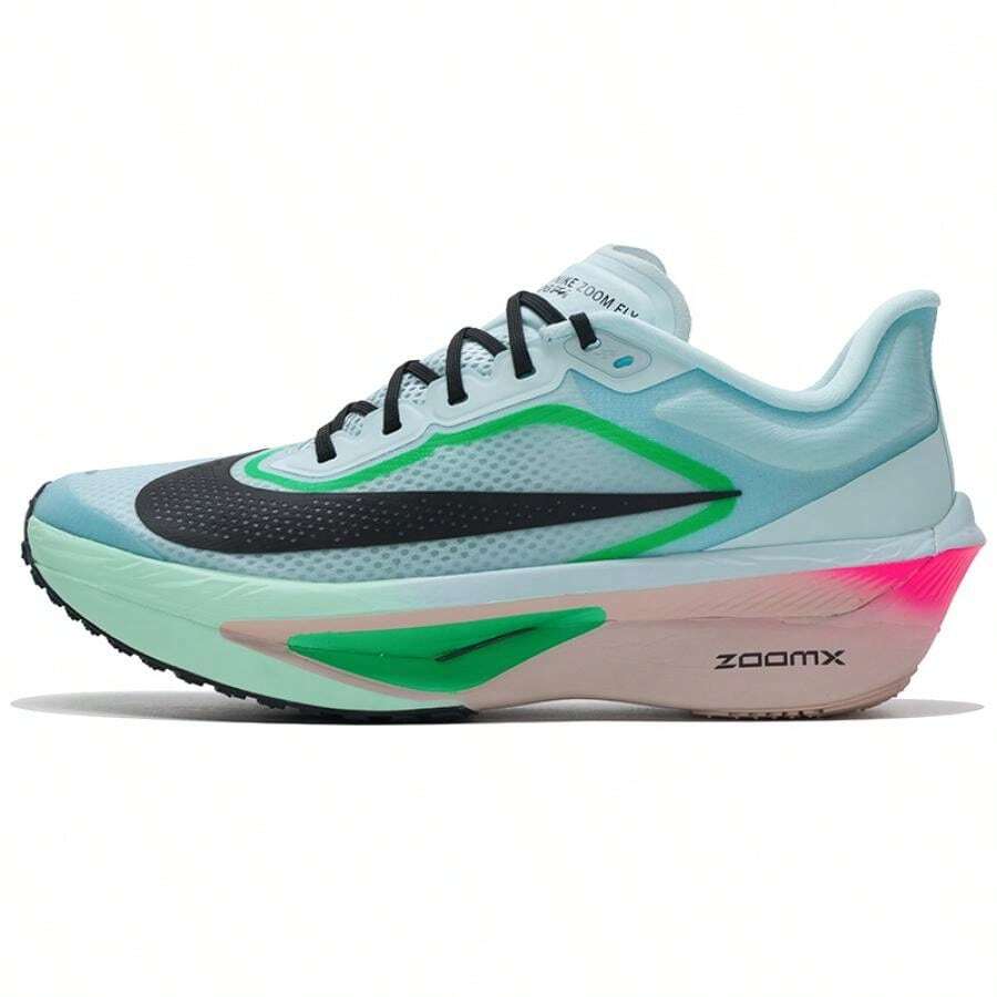 Nike 男子跑步鞋 專業公路競速碳板跑步鞋 ZOOM FLY 6網面透氣緩震耐磨運動鞋 FN8454-402 - 藍色 - 查看 1