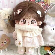 1个可爱毛绒娃娃，20厘米，柔软填充，带骨架，最佳生日礼物，送朋友的礼物