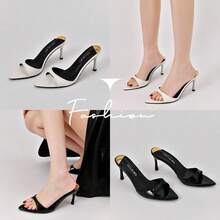 Women Heeled Sandals - 杏色 - 查看 4