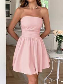 Robe de soirée élégante pour dames, idéale pour les vacances à la plage, les rendez-vous, la Saint-Valentin, la fête des mères, l'été avec décolleté, la taille affinée de manière sexy, les fêtes de rentrée scolaire, les thés dansants, les occasions festives