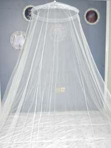 1 pieza Red mosquitera para cama, red mosquitera para decoración de habitaciones - protección contra insectos tipo dosel triangular, tienda de campaña con malla para exterior, protección para jardín, red mosquitera triangular con 1 abertura (para camas de 4 tamaños)