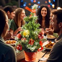 40cm Weihnachtsbaum Tischdekoration, Party Feiertags Ornament, Esszimmertisch Mittelstück, Weihnachtsdekoration, Neujahrsgeschenk, Weihnachtswanddekoration, Deko für Studentenwohnheim