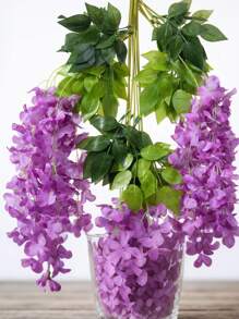 1pc UV-Resistant Artificial Pea Flower Vine - Elegant Outdoor Decor For Weddings, Home, And Garden - Perfect For Archways, Table Settings, And DIY Crafts - Ideal For Mother'S Day, Valentine's, Thanksgiving, And Easter Celebrations, Artificial Outdoor Flowers
