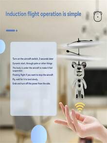 Gesture Control Hovering Mini Bear Drone, Indoor Outdoor Interactive Toy, Birthday Gift For Boys And Girls Aged 3-12 - Multicolor - View 6