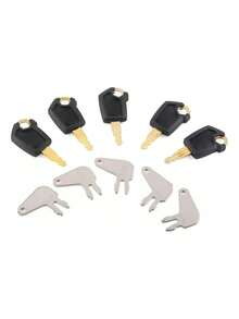 10 Llave Para Caterpillar Encendido Paso (5p-8500 + 8h-5306) Nuestras Claves De Encendido Son Apta Para Unidades De Encendido De Cat Puertas De Cabina Paneles Laterales Cadenas De Cat Bulldozer De Cat Excavadoras Compactadoras Camiones Articulados Backhoes Desconectores De Baterías De Equipos De Cat - Plateado - Ver 4
