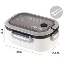Boîte à déjeuner Foccar Bento pour adulte 1200 ml avec 3 compartiments | Compatible micro-ondes et lave-vaisselle | Boîte à salade étanche pour le travail, l'école, les voyages et la maison