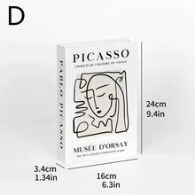 1pc/3pcs Sách giả trang trí có thể gập lại, Trang trí sách trưng bày tối giản cho gia đình, phòng trưng bày - Nhiều màu - Xem 7