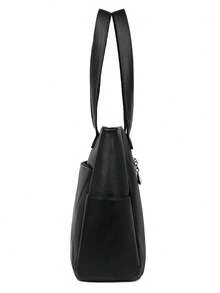 Large Capacity Handbags Women Soft Leather Shoulder Crossbody Bag Ladies Bucket Bags Retro Tote Luxury Satchel Handbag And Purse - Black - View 6