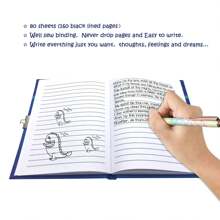 1 Secret Journal With Lock, 7x5.2 Inches 160 Pages Cute Journal Secret Notebook With Lock And Key, Birthday Gift, Opening Season Gift