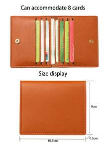 1pc, Wallet Credit Card Bag, RFID Credit Card Holder, Ultra-Thin Pocket Wallet With ID Card Window, Suitable For Both Women And Men, Fashionable Style; Slim And Minimalist Style