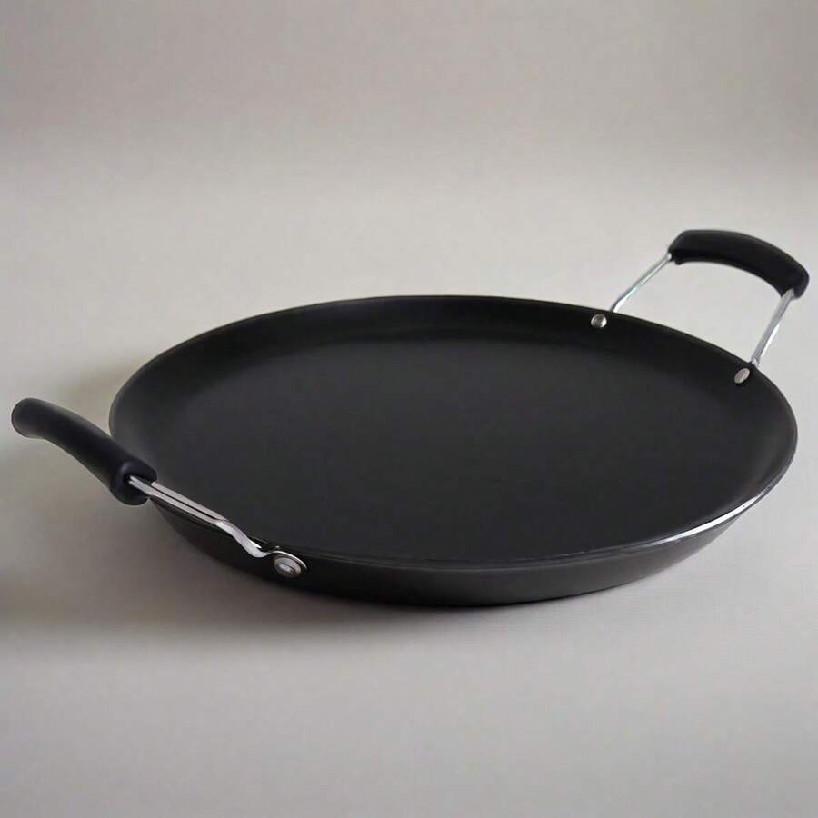 11" Round Carbon Steel Nonstick Comal - Black: Tortilla Griddle, Gas & Electric Compatible, Hand Wash - Black - View 1