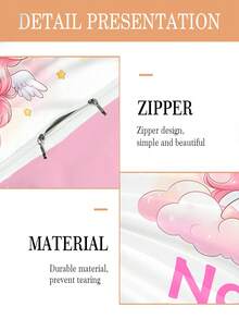 这款半件套可定制独角兽床上用品套装包含一个可定制文字的独角兽图案被套，双面印花，粉嫩可爱，是女孩房间的理想之选。多功能、装饰性强，饰有字母图案，时尚现代，色彩丰富，可爱休闲，可定制，个性化，独一无二。是送给亲朋好友的理想礼物。这款家居纺织品透气、轻盈、柔软，营造出浓浓的圣诞氛围。 - 彩色 - 查看 5