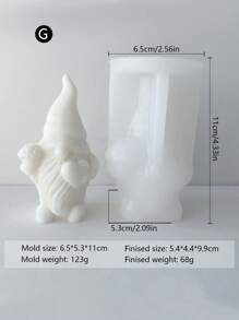 8pcs Combination Dwarf Candle Silicone Mold DIY Dwarf Stone Handmade Holiday Gift Mold