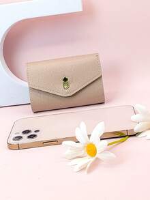 女士短款风琴拉链卡包卡通可爱简约卡片盒女学生女生钱包迷你钱包零钱包卡包皮夹