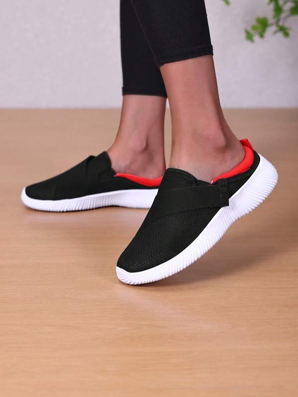 Women's Fashion Woven Breathable Comfortable Sneakers, Non-Slip Durable Slip-On Solid Color Casual Shoes, One Pair Suitable For Both Men & Women Outdoor Casual Sports