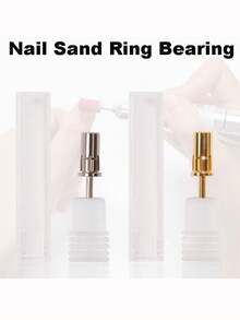 1PC Nail Art Sanding Band Mandrel Bit, Silver/Golden/Color Titanium Grinding Head Shaft, Manicure Pedicure Exfoliating Tool, For Nail Removal To Remove Dead - Multicolor - View 2