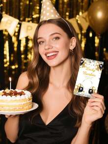 Custom Party Scratch Cards With 4 Designs, Customizable Text, Party Game/Birthday Surprise, Very Fun - Multicolor - View 8